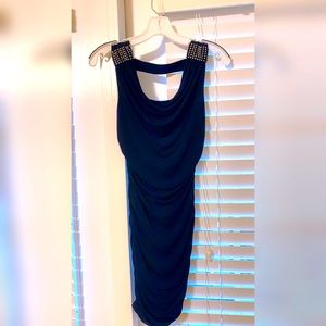 Fitted Navy Blue Dress